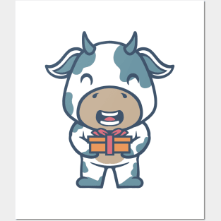 CUTE COW Posters and Art